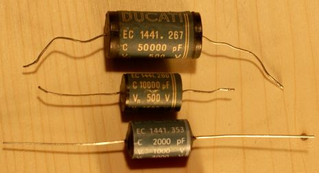 Damaged and rebuilt capacitors