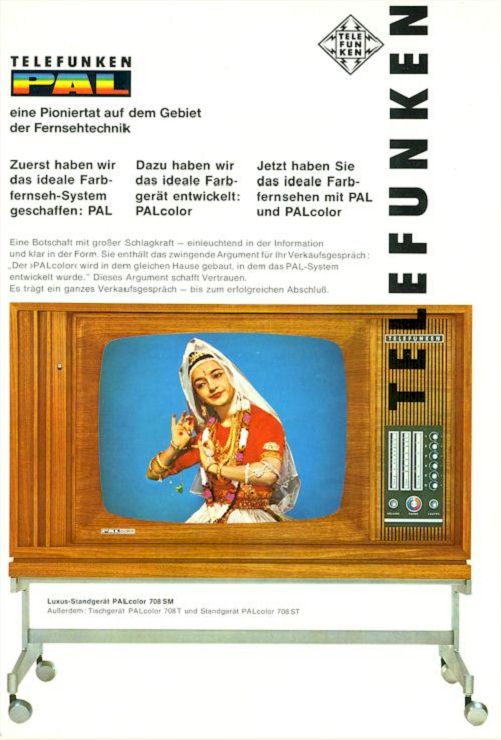 Telefunken PAL Farbfernsehen 1967