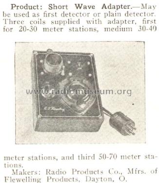 Flewelling Short-Wave Adapter type UX; A-C Dayton Co., A-C (ID = 941636) Converter