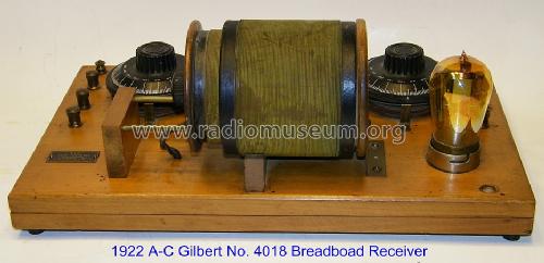 1-Tube Breadboard Receiver No. 4018; A-C Gilbert Co.; New (ID = 1488795) Radio