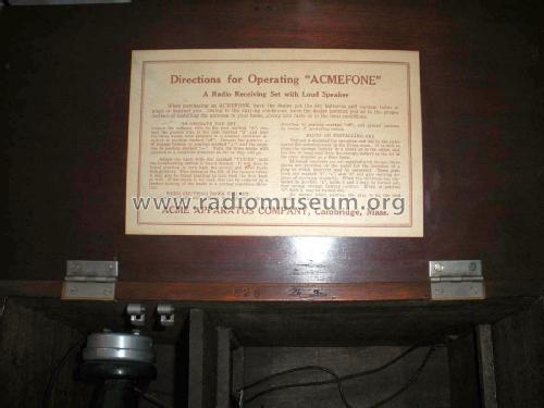 Acmefone Loudspeaker Rec. ; Acme Apparatus Co.; (ID = 2213165) Radio