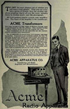 Acmefone Loudspeaker Rec. ; Acme Apparatus Co.; (ID = 869863) Radio