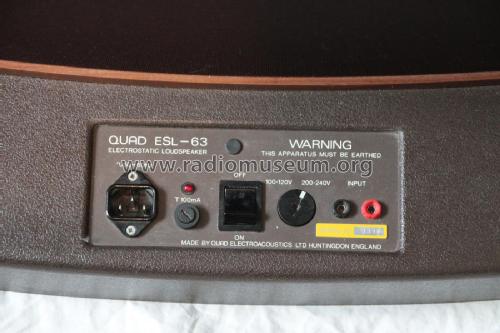 Electrostatic Loudspeaker ESL-63; Quad Brand; (ID = 2264815) Speaker-P