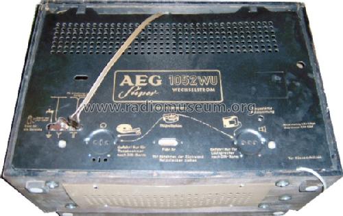 1052WU; AEG Radios Allg. (ID = 84719) Radio