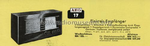 17W ; AEG Radios Allg. (ID = 719395) Radio