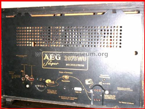 2073WU; AEG Radios Allg. (ID = 24808) Radio