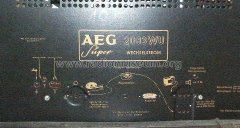 2083WU; AEG Radios Allg. (ID = 107117) Radio
