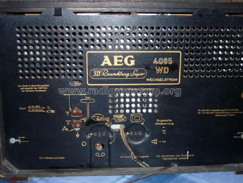 3D Raumklang-Super 4065WD; AEG Radios Allg. (ID = 858071) Radio