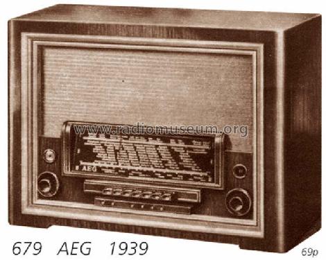 AEG-Super 679WK; AEG Radios Allg. (ID = 56) Radio