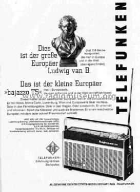 Bajazzo TS-3611; AEG Radios Allg. (ID = 743251) Radio