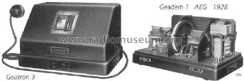 Geadem ; AEG Radios Allg. (ID = 707608) Radio