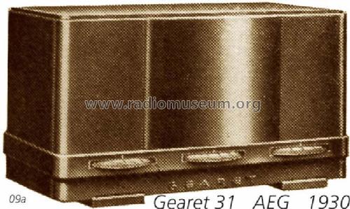 Gearet 31W; AEG Radios Allg. (ID = 707616) Radio