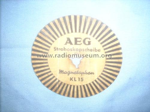 Magnetophon KL15; AEG Radios Allg. (ID = 1545220) Reg-Riprod