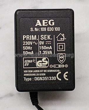 Netzteil / Ladegerät DGN351330; AEG Radios Allg. (ID = 1384675) Power-S