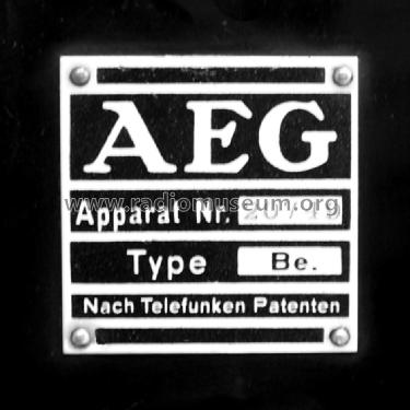 Neutrodyn Be; AEG Radios Allg. (ID = 1429589) Radio