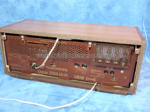 Opus 2550 Hi-Fi; Telefunken (ID = 1125578) Radio