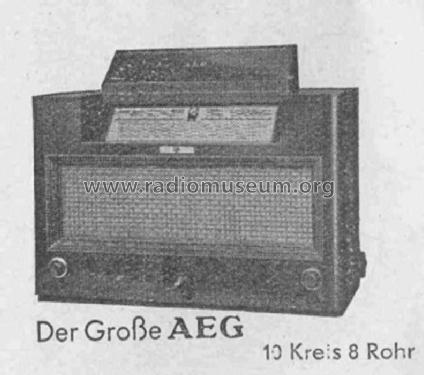 Der große AEG 107WK; AEG Radios Allg. (ID = 318871) Radio