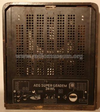 Super-Geadem 34WL = 34WS; AEG Radios Allg. (ID = 2198090) Radio