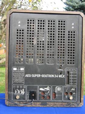Super-Geatron 34WLK ; AEG Radios Allg. (ID = 281938) Radio