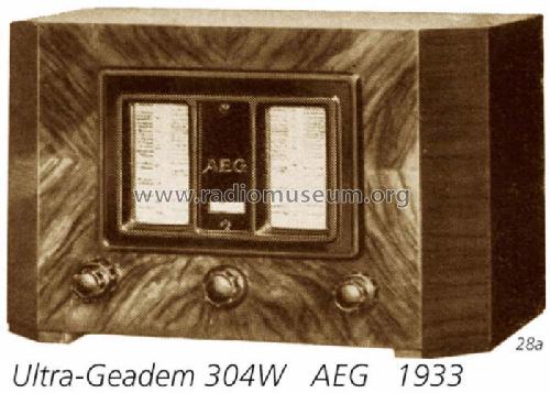 Ultra-Geadem 304W; AEG Radios Allg. (ID = 39) Radio