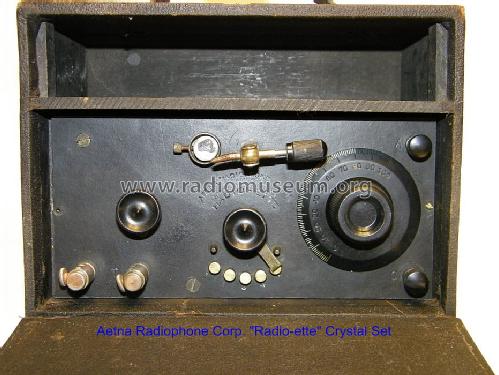 Radio-Ette Crystal Receiver ; Aetna Radiophone (ID = 1380168) Crystal