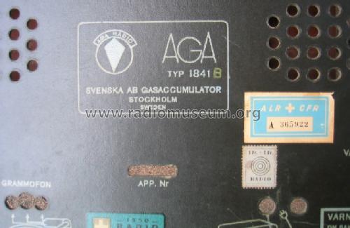 1841 B; AGA and Aga-Baltic (ID = 437480) Radio