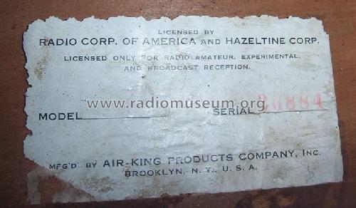 40 ; Air King Products Co (ID = 2005119) Radio