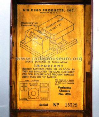 494 ; Air King Products Co (ID = 311486) Radio