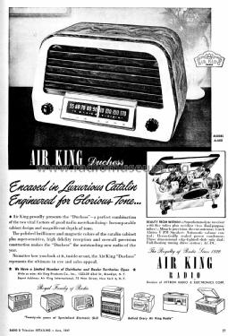 A-600 Duchess Ch= 4681; Air King Products Co (ID = 1211749) Radio