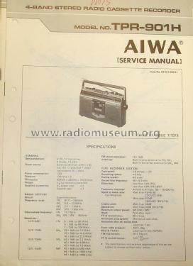 4 Band Stereo Radio Cassette Recorder TPR-901H; Aiwa Co. Ltd.; Tokyo (ID = 1579192) Radio