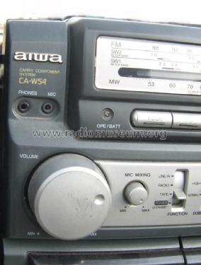 Carry Component System CA-W54SH; Aiwa Co. Ltd.; Tokyo (ID = 1590084) Radio