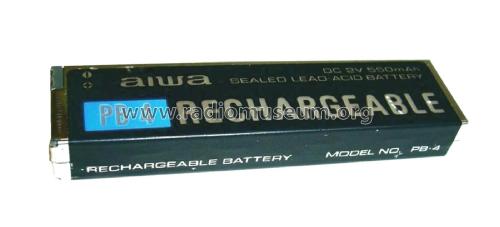 Rechargeable - Sealed Lead-Acid Battery DC 2V 550mAh PB-4; Aiwa Co. Ltd.; Tokyo (ID = 2761220) Strom-V