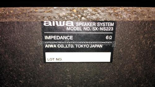 Speaker System SX-NS223; Aiwa Co. Ltd.; Tokyo (ID = 2011531) Speaker-P