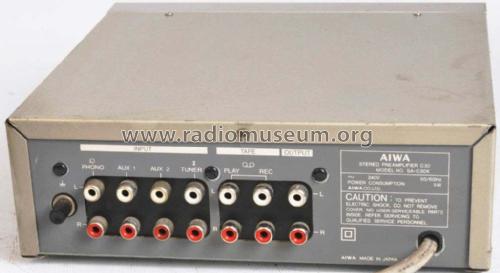 Stereo Preamplifier SA-C30; Aiwa Co. Ltd.; Tokyo (ID = 2110374) Ampl/Mixer