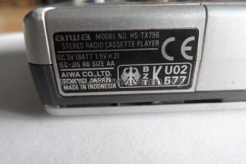 Stereo Radio Cassette Player TX796; Aiwa Co. Ltd.; Tokyo (ID = 1889163) Radio