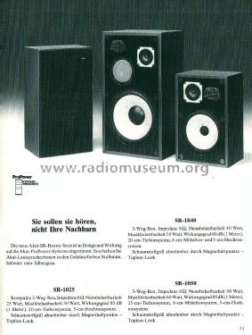 SR-1050; Akai Electric Co., (ID = 2807226) Speaker-P