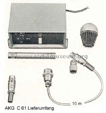C61; AKG Acoustics GmbH; (ID = 166791) Microphone/PU