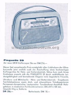 Pinguette 59; Akkord-Radio + (ID = 2425629) Radio