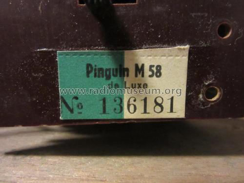 Pinguin M58 de Luxe; Akkord-Radio + (ID = 1964893) Radio