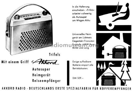 Trifels 59; Akkord-Radio + (ID = 2791984) Radio