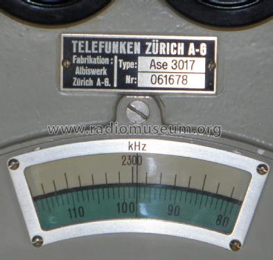 Funkstation TLA Stat. 1011 Bs; SE-211; Albis, Albiswerke AG (ID = 1945346) Mil TRX