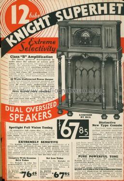 Knight 12 Tube Super ; Allied Radio Corp. (ID = 2158145) Radio