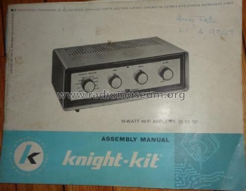 Knight 83-YX-797 Amplifier ; Allied Radio Corp. (ID = 2100784) Ampl/Mixer