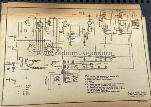 Knight Bantam Hi-Fi Amplifier 93SX312; Allied Radio Corp. (ID = 2711950) Verst/Mix