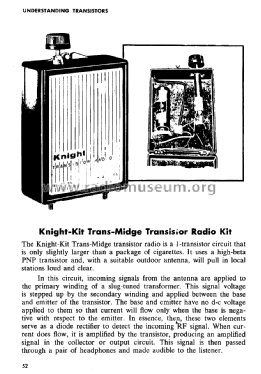 Knight-Kit 'Trans-Midge' 83 Y767; Allied Radio Corp. (ID = 1869642) Radio