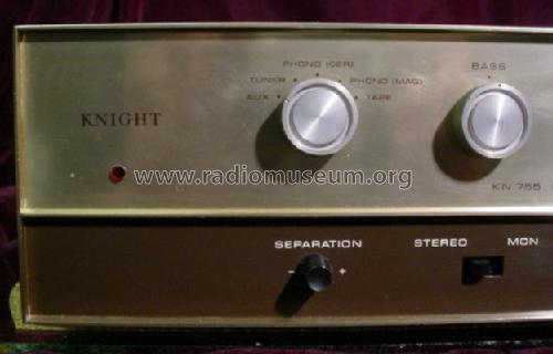 Knight Stereo Amplifier KN 755 ; Allied Radio Corp. (ID = 1773395) Verst/Mix