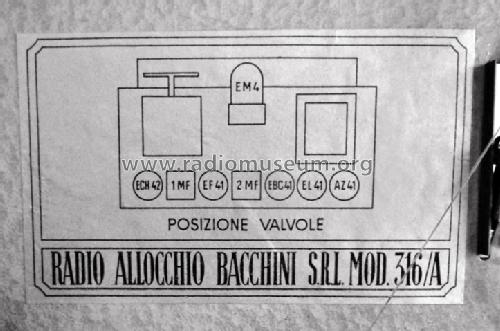 316A; Allocchio Bacchini (ID = 1722138) Radio