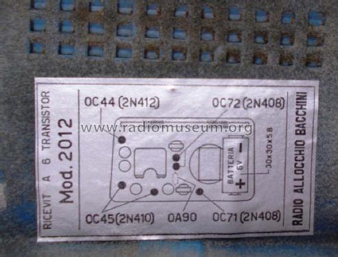 Max 6 Transistor 2012; Allocchio Bacchini (ID = 1606533) Radio