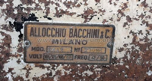 P2A3; Allocchio Bacchini (ID = 2817079) Verst/Mix