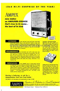 Portable Amplifier-Speaker 620; Ampex; San Carlos, (ID = 1804425) Ampl/Mixer
